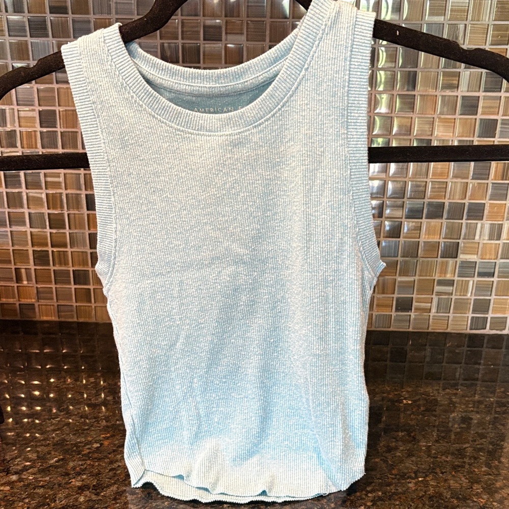 American Eagle Outfitters Sky Blue Tank Top